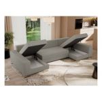 Narożnik DORIAN U - uniwersalny - jasnoszary, boucle