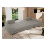 Narożnik DORIAN U - uniwersalny - jasnoszary, boucle