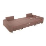 Narożnik DORIAN U - uniwersalny - różowy, boucle