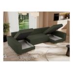 Narożnik DORIAN U - uniwersalny - zielony, boucle