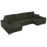 Narożnik DORIAN U - uniwersalny - zielony, boucle