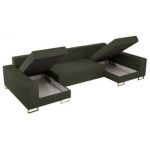 Narożnik DORIAN U - uniwersalny - zielony, boucle