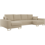 Narożnik DORIAN U - uniwersalny - kremowy, boucle