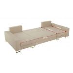 Narożnik DORIAN U - uniwersalny - kremowy, boucle