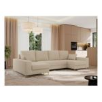 Narożnik DORIAN U - uniwersalny - kremowy, boucle