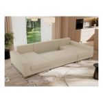 Narożnik DORIAN U - uniwersalny - kremowy, boucle