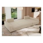 Narożnik DORIAN U - uniwersalny - kremowy, boucle