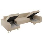 Narożnik DORIAN U - uniwersalny - kremowy, boucle