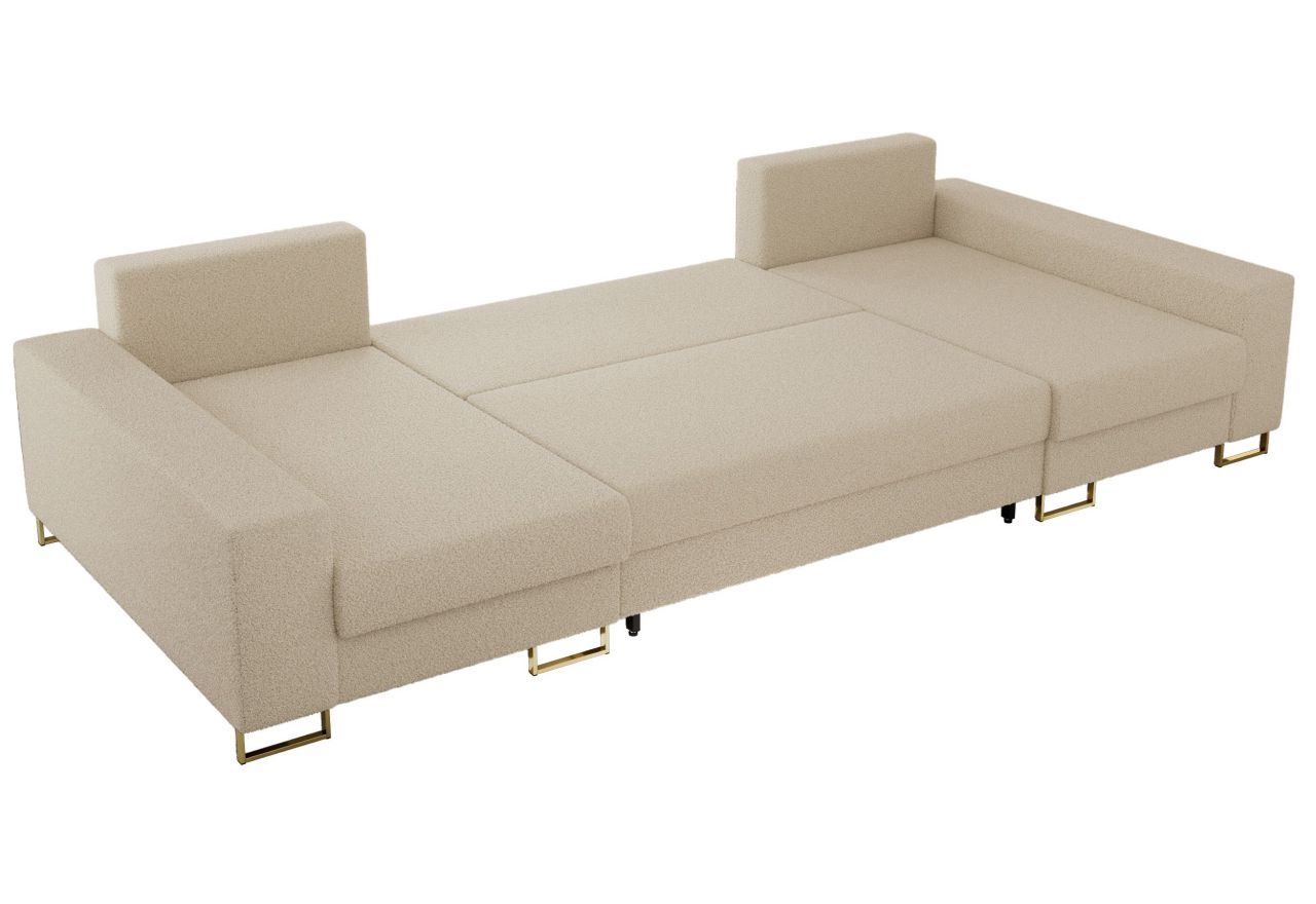 Narożnik DORIAN U - uniwersalny - kremowy, boucle