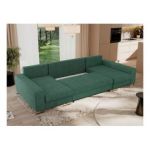 Narożnik DORIAN U - uniwersalny - zielony, struktura