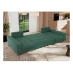 Narożnik DORIAN U - uniwersalny - zielony, struktura