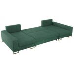 Narożnik DORIAN U - uniwersalny - zielony, struktura