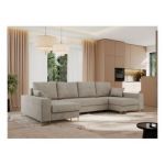 Narożnik DORIAN U - uniwersalny - beżowy, struktura