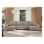 Narożnik DORIAN U - uniwersalny - beżowy, struktura