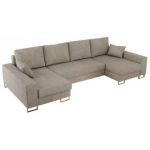 Narożnik DORIAN U - uniwersalny - beżowy, struktura