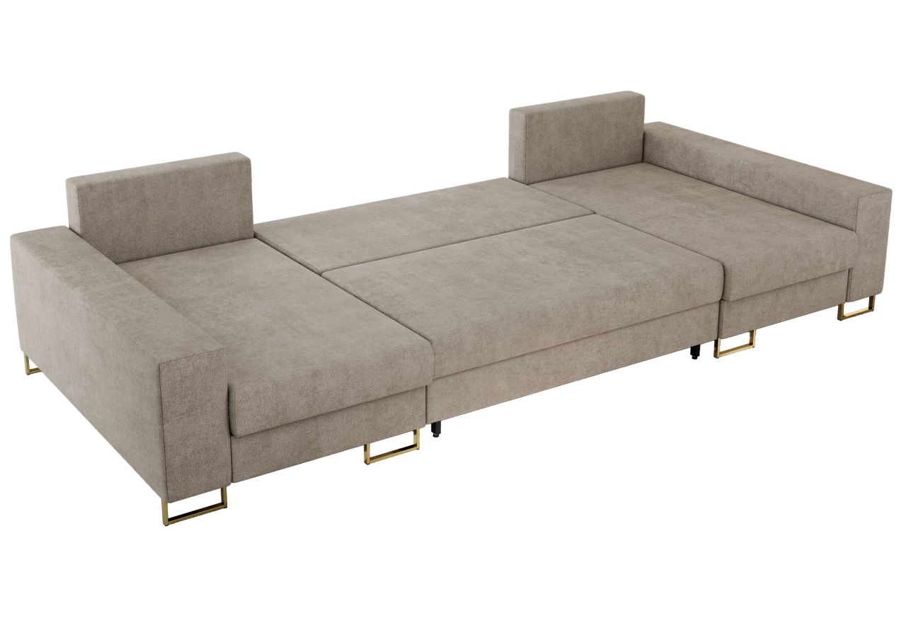 Narożnik DORIAN U - uniwersalny - beżowy, struktura