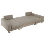 Narożnik DORIAN U - uniwersalny - beżowy, struktura