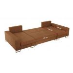 Narożnik DORIAN U - uniwersalny - pomarańczowy, struktura