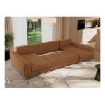 Narożnik DORIAN U - uniwersalny - pomarańczowy, struktura