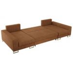 Narożnik DORIAN U - uniwersalny - pomarańczowy, struktura