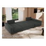 Narożnik DORIAN U - uniwersalny - ciemnoszary, struktura