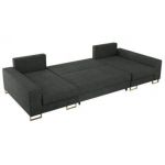 Narożnik DORIAN U - uniwersalny - ciemnoszary, struktura