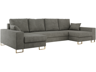 Narożnik DORIAN U - uniwersalny - szary, struktura