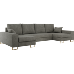 Narożnik DORIAN U - uniwersalny - szary, struktura