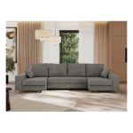 Narożnik DORIAN U - uniwersalny - szary, struktura