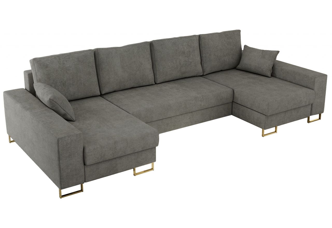 Narożnik DORIAN U - uniwersalny - szary, struktura