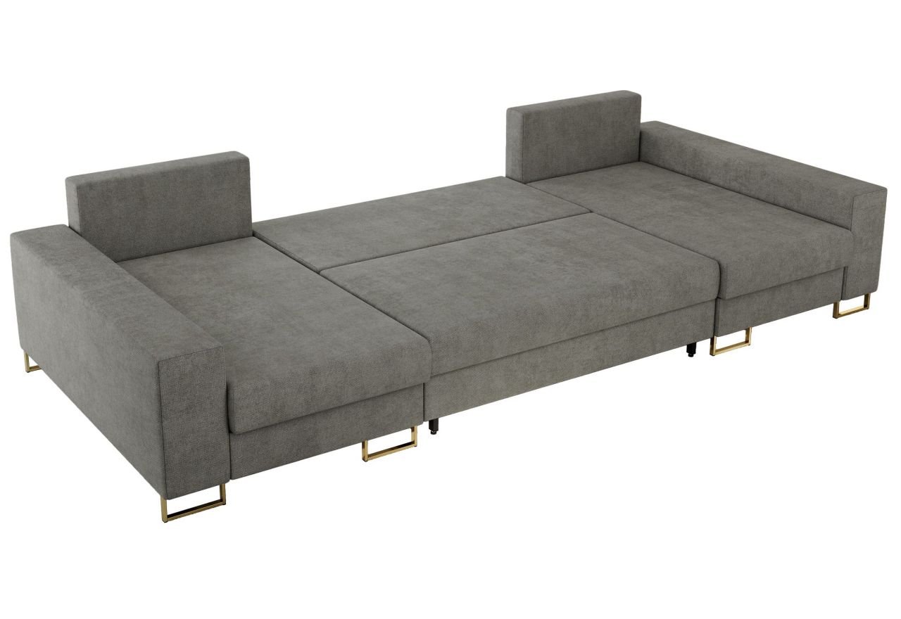 Narożnik DORIAN U - uniwersalny - szary, struktura