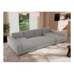 Narożnik DORIAN U - uniwersalny - jasnoszary, struktura