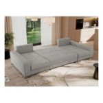 Narożnik DORIAN U - uniwersalny - jasnoszary, struktura