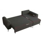 Narożnik HUGO L - uniwersalny - ciemnoszary, boucle