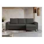 Narożnik HUGO L - uniwersalny - ciemnoszary, boucle