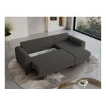 Narożnik HUGO L - uniwersalny - ciemnoszary, boucle