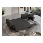 Narożnik HUGO L - uniwersalny - ciemnoszary, boucle