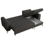 Narożnik HUGO L - uniwersalny - ciemnoszary, boucle