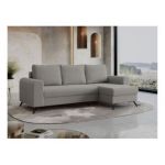 Narożnik HUGO L - uniwersalny - jasnoszary, boucle