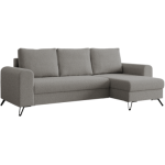 Narożnik HUGO L - uniwersalny - jasnoszary, boucle