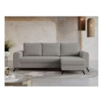 Narożnik HUGO L - uniwersalny - jasnoszary, boucle