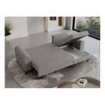 Narożnik HUGO L - uniwersalny - jasnoszary, boucle