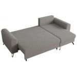 Narożnik HUGO L - uniwersalny - jasnoszary, boucle