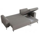 Narożnik HUGO L - uniwersalny - jasnoszary, boucle