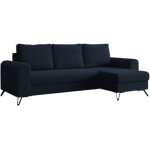 Narożnik HUGO L - uniwersalny - ciemnoniebieski, boucle