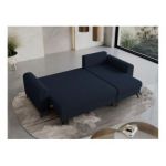 Narożnik HUGO L - uniwersalny - ciemnoniebieski, boucle