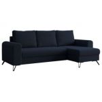 Narożnik HUGO L - uniwersalny - ciemnoniebieski, boucle