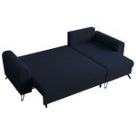 Narożnik HUGO L - uniwersalny - ciemnoniebieski, boucle