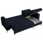 Narożnik HUGO L - uniwersalny - ciemnoniebieski, boucle