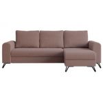 Narożnik HUGO L - uniwersalny - różowy, boucle